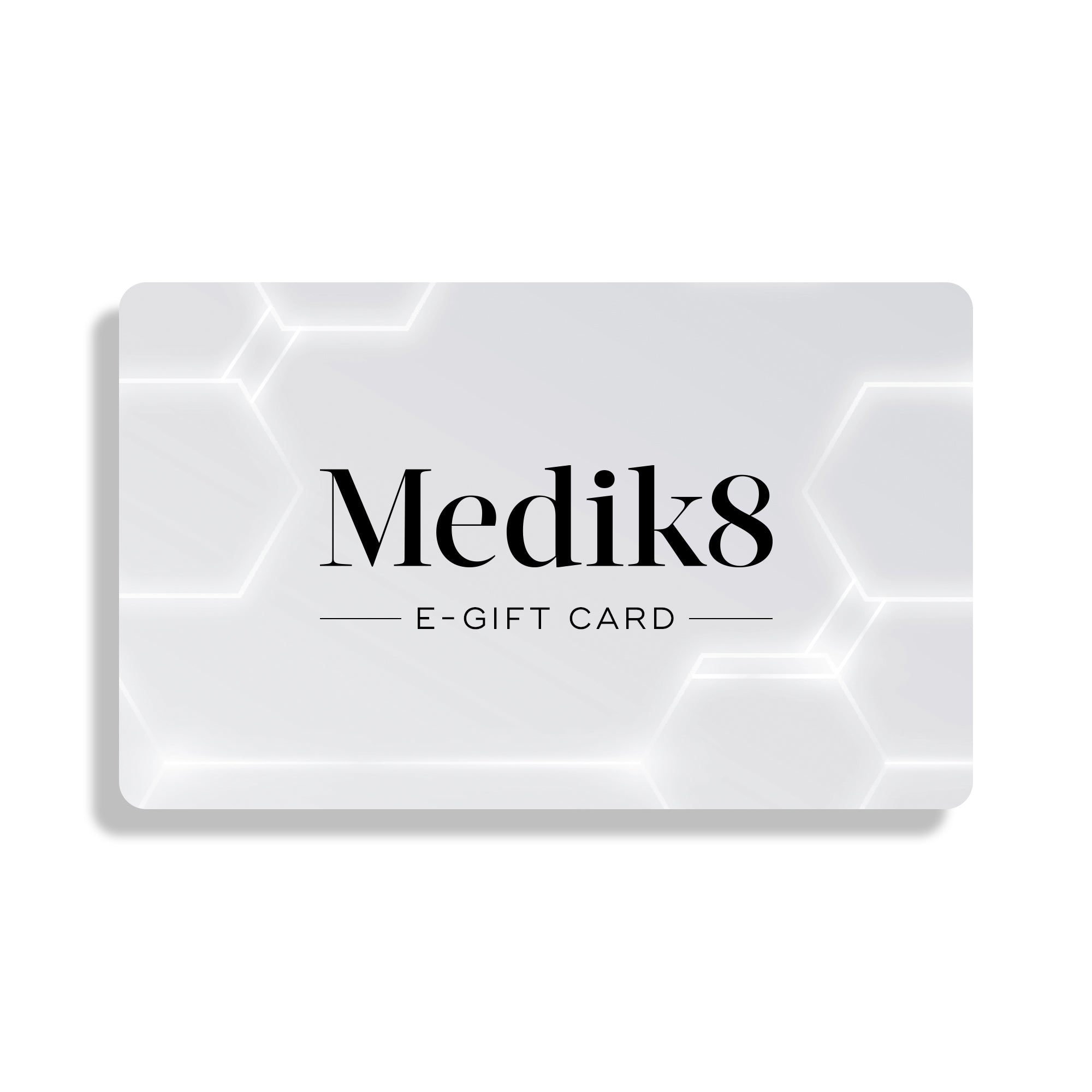 Medik8 e-gift card on a white background
